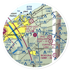 Concord Airpark (2G1) VFR Sectional Sticker (20 mile)