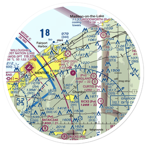 Concord Airpark (2G1) VFR Sectional Sticker (30 mile)