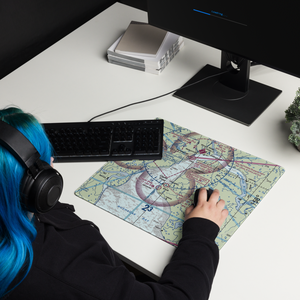 The Queens Airport (93AK) VFR Sectional  Gaming Mouse Pad