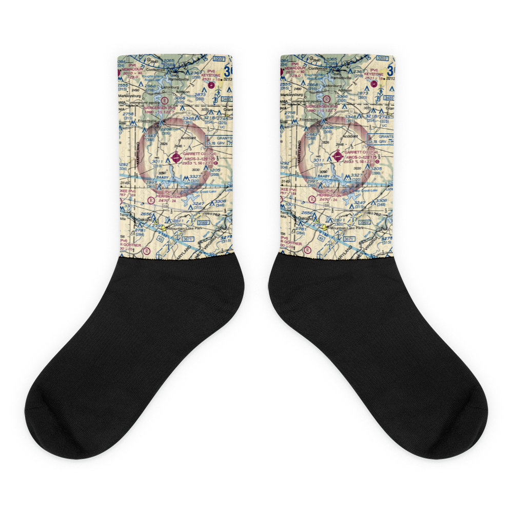 Garrett County Airport (2G4) VFR Sectional Socks 