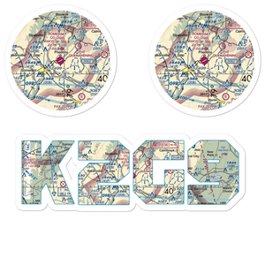 Somerset County Airport (2G9) VFR Sectional Sticker Pack
