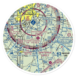 Grays Creek Airport (2GC) VFR Sectional Sticker (30 mile)
