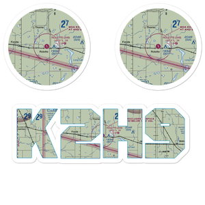 Rolette Airport (2H9) VFR Sectional Sticker Pack