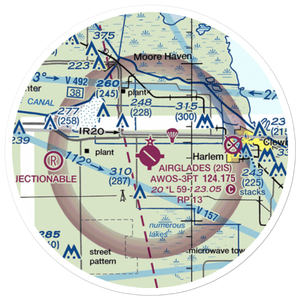 Airglades Airport (2IS) VFR Sectional Sticker (20 mile)