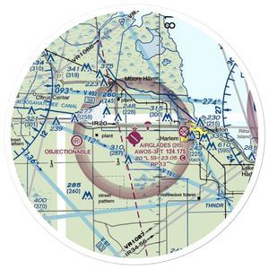 Airglades Airport (2IS) VFR Sectional Sticker (30 mile)