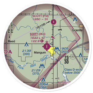 Scott Field (2K4) VFR Sectional Sticker (20 mile)