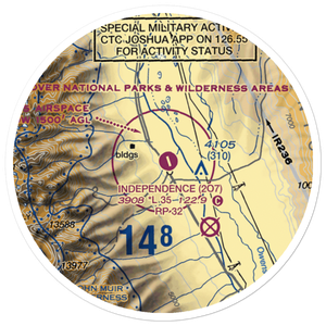 Independence Airport (2O7) VFR Sectional Sticker (20 mile)