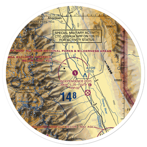 Independence Airport (2O7) VFR Sectional Sticker (30 mile)