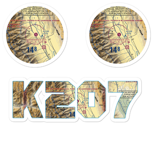 Independence Airport (2O7) VFR Sectional Sticker Pack