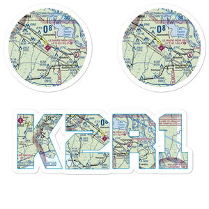 Le Maire Memorial Airport (2R1) VFR Sectional Sticker Pack