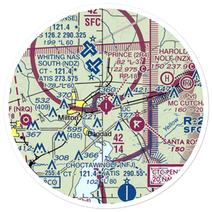 Peter Prince Field (2R4) VFR Sectional Sticker (20 mile)