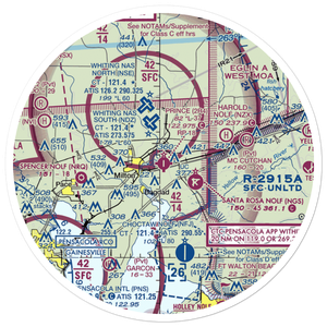 Peter Prince Field (2R4) VFR Sectional Sticker (30 mile)