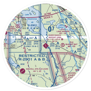 River Ranch Resort Airport (2RR) VFR Sectional Sticker (30 mile)