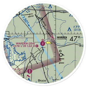 Warden Airport (2S4) VFR Sectional Sticker (20 mile)