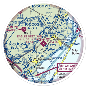 Eagles Nest Airport (31E) VFR Sectional Sticker (20 mile)