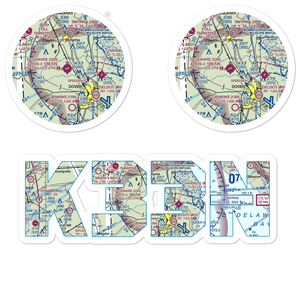 Delaware Airpark (33N) VFR Sectional Sticker Pack
