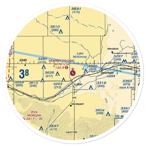 Kearny County Airport (36K) VFR Sectional Sticker (30 mile)