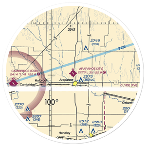 Arapahoe Municipal Airport (37V) VFR Sectional Sticker (30 mile)