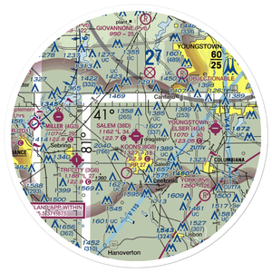 Salem Airpark Inc Airport (38D) VFR Sectional Sticker (30 mile)