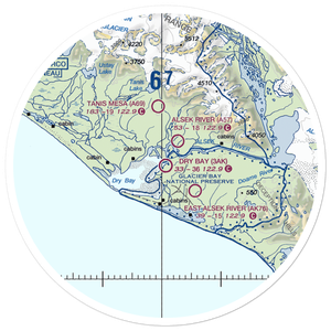 Dry Bay Airport (3AK) VFR Sectional Sticker (30 mile)