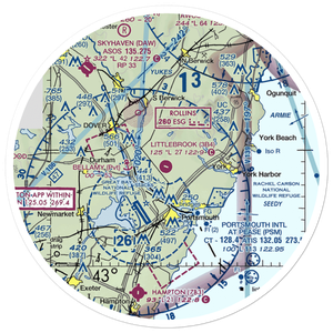 Littlebrook Air Park (3B4) VFR Sectional Sticker (30 mile)