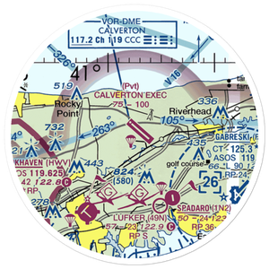 Calverton Executive Airpark (3C8) VFR Sectional Sticker (20 mile)