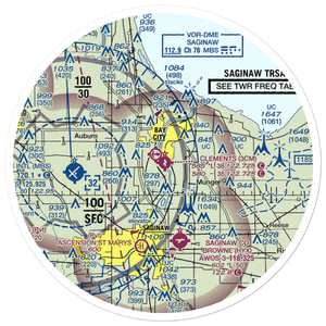 James Clements Municipal Airport (3CM) VFR Sectional Sticker (30 mile)