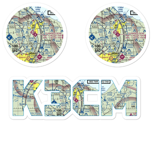 James Clements Municipal Airport (3CM) VFR Sectional Sticker Pack