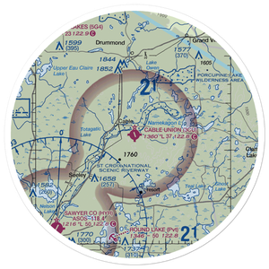 Cable Union Airport (3CU) VFR Sectional Sticker (30 mile)