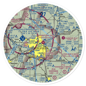 Downtown Airport (3DW) VFR Sectional Sticker (30 mile)