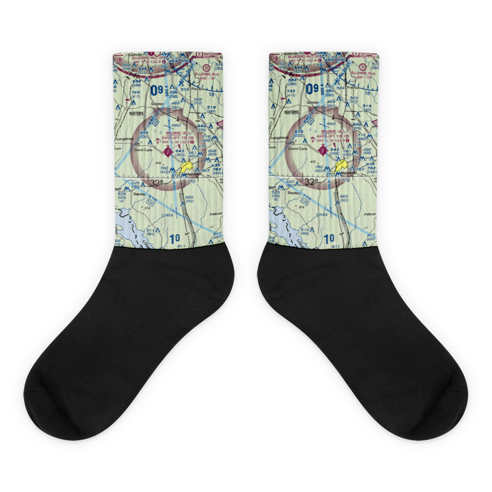 C E 'Rusty' Williams Airport (3F3) VFR Sectional Socks 