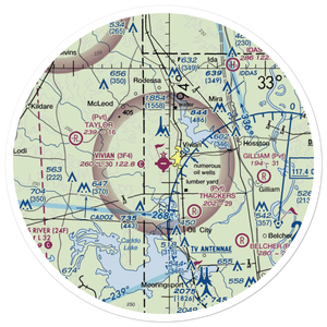 Vivian Airport (3F4) VFR Sectional Sticker (30 mile)