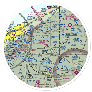 Erie County Airport (3G1) VFR Sectional Sticker (30 mile)