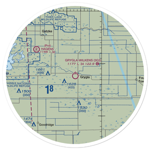 Grygla Municipal Mel Wilkens Field (3G2) VFR Sectional Sticker (30 mile)