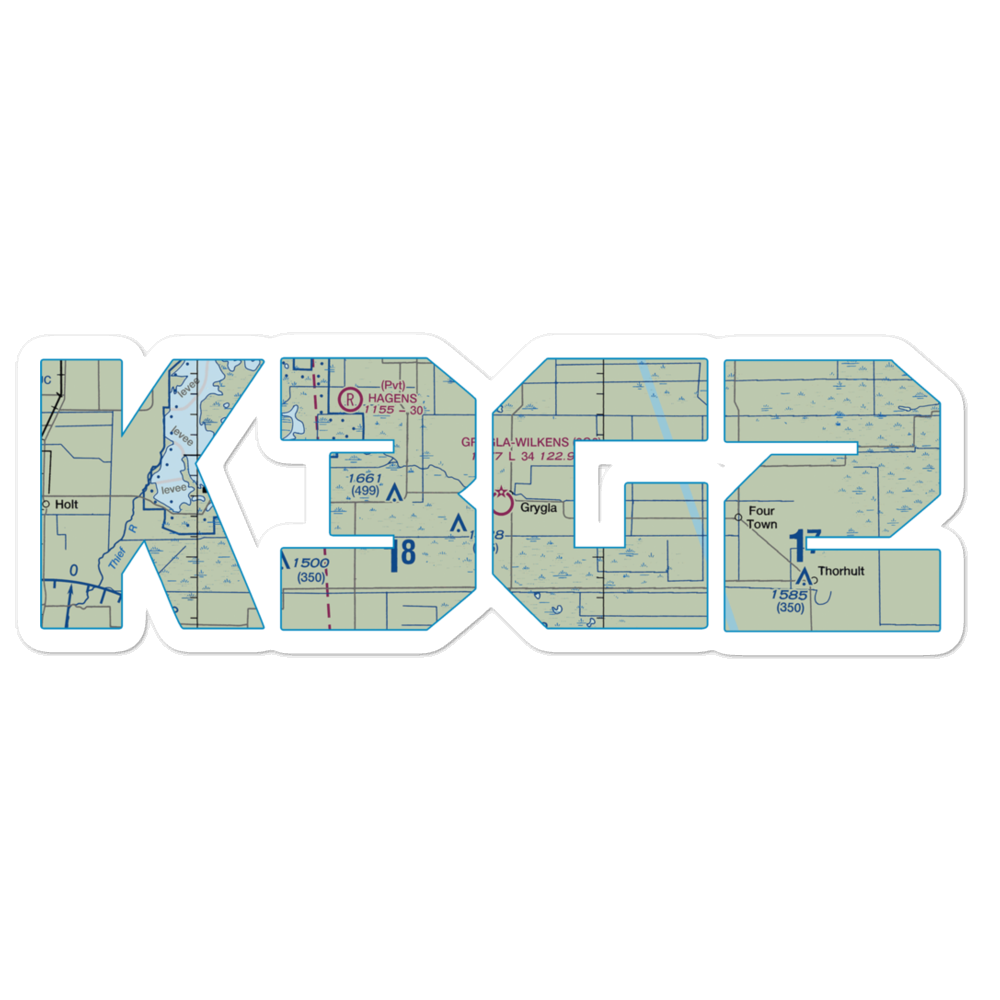 Grygla Municipal Mel Wilkens Field (3G2) VFR Sectional Sticker 