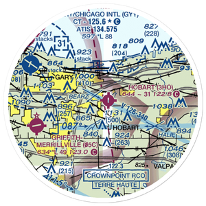 Hobart Sky Ranch Airport (3HO) VFR Sectional Sticker (20 mile)