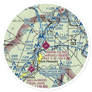 Mason County Airport (3I2) VFR Sectional Sticker (20 mile)