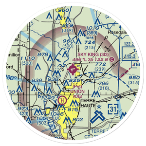 Sky King Airport (3I3) VFR Sectional Sticker (20 mile)