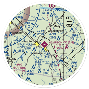 Hampton County Airport (3J0) VFR Sectional Sticker (20 mile)