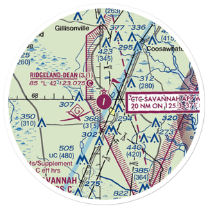 Ridgeland-Claude Dean Airport (3J1) VFR Sectional Sticker (20 mile)