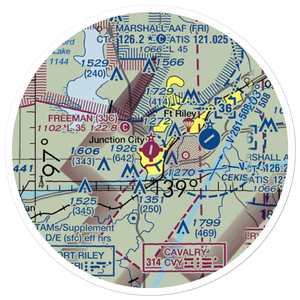 Freeman Field (3JC) VFR Sectional Sticker (20 mile)