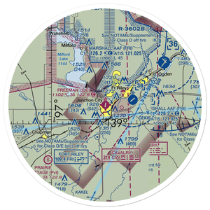 Freeman Field (3JC) VFR Sectional Sticker (30 mile)