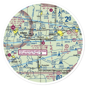 Le Gros Memorial Airport (3R2) VFR Sectional Sticker (30 mile)