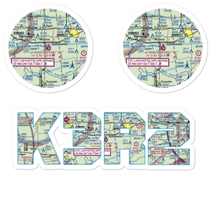Le Gros Memorial Airport (3R2) VFR Sectional Sticker Pack