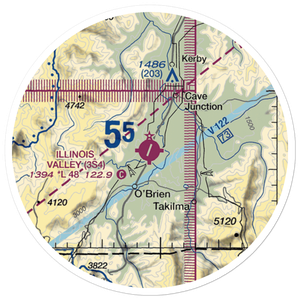 Illinois Valley Airport (3S4) VFR Sectional Sticker (20 mile)