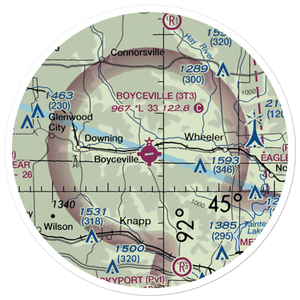 Boyceville Municipal Airport (3T3) VFR Sectional Sticker (20 mile)