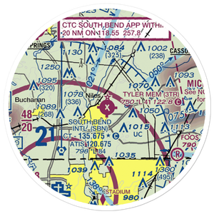 Jerry Tyler Memorial Airport (3TR) VFR Sectional Sticker (20 mile)