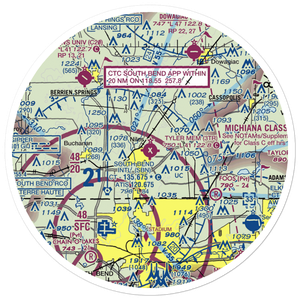 Jerry Tyler Memorial Airport (3TR) VFR Sectional Sticker (30 mile)