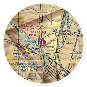 Bowman Field (3U3) VFR Sectional Sticker (20 mile)