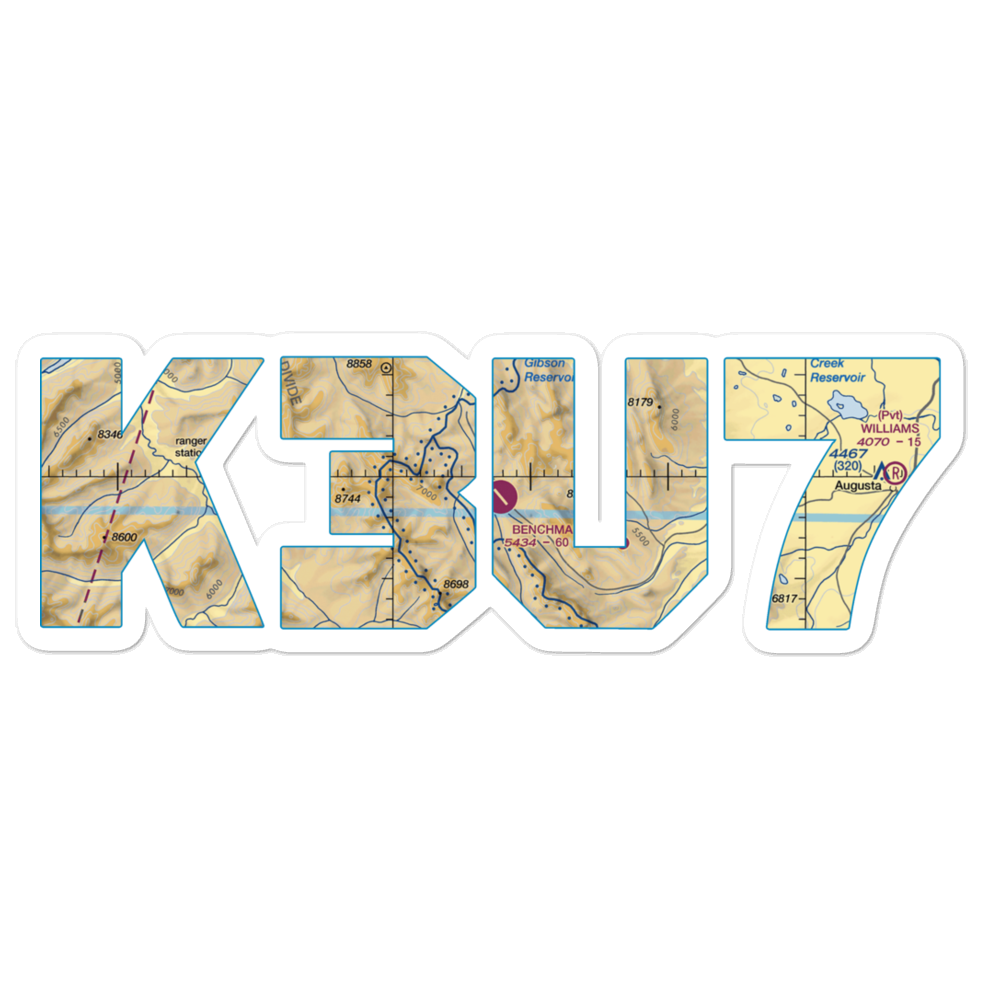 Benchmark Airport (3U7) VFR Sectional Sticker 